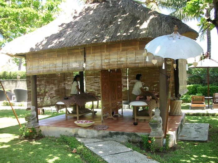 balinese massage at a resort