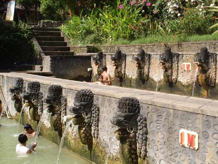 hot springs at banjar village in bali 