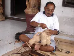 the undagi tapel wood carver in bali