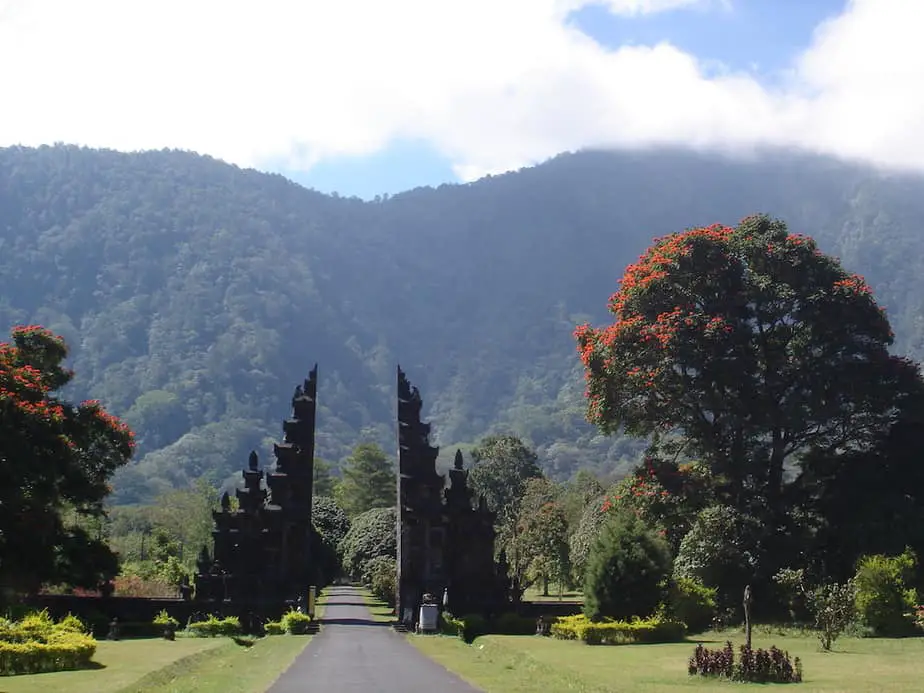 The Balinese gate at the Handara Golf & Resort near Bedugul