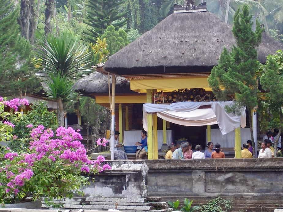 ancient temple complex goa gajah nearby ubud