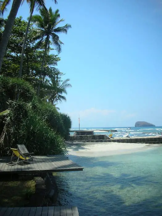 stunning ocean view at ida's homestay in east Bali