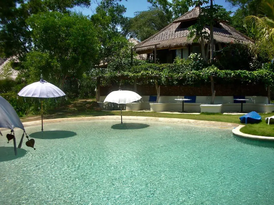 swimming pool at the Bloo Lagoon hotel in Bali