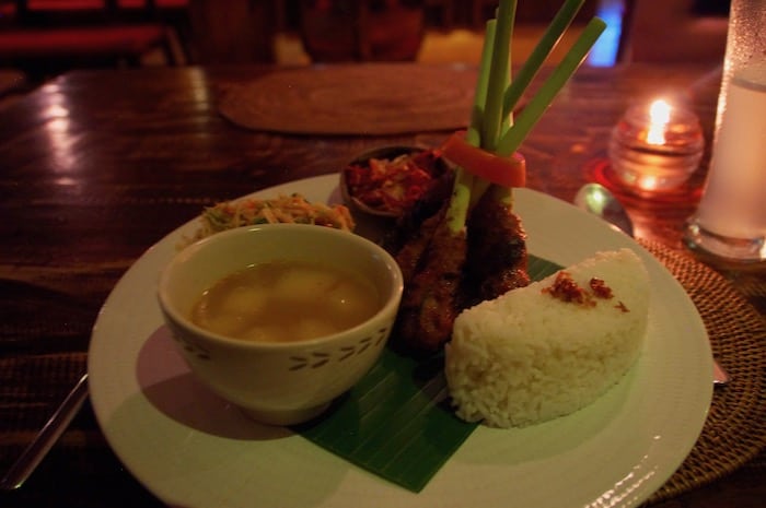 satay lilit is also a traditional balinese food