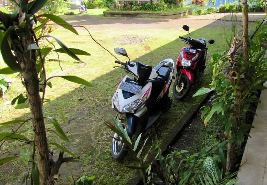 scooter rental in Munduk is mostly done at the accommodation