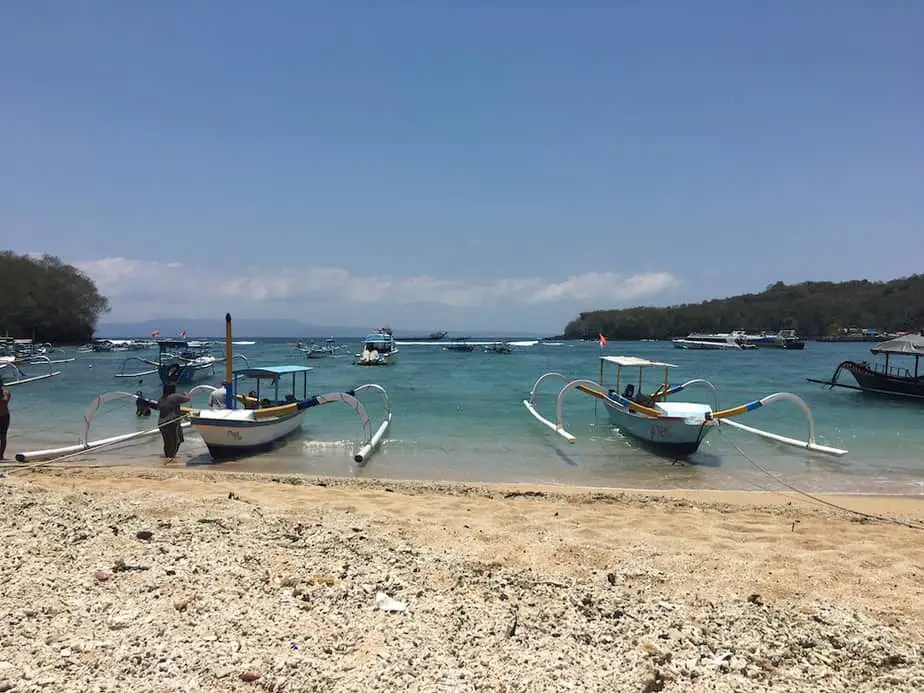 blue waters in East Bali