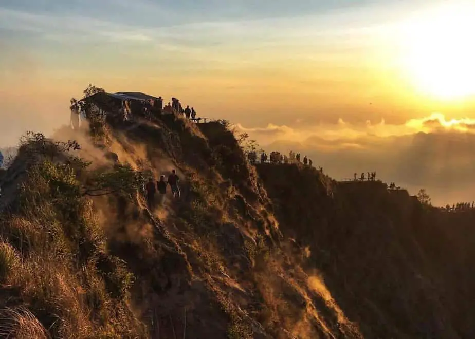 early activity on Mount Batur to watch the sunrise