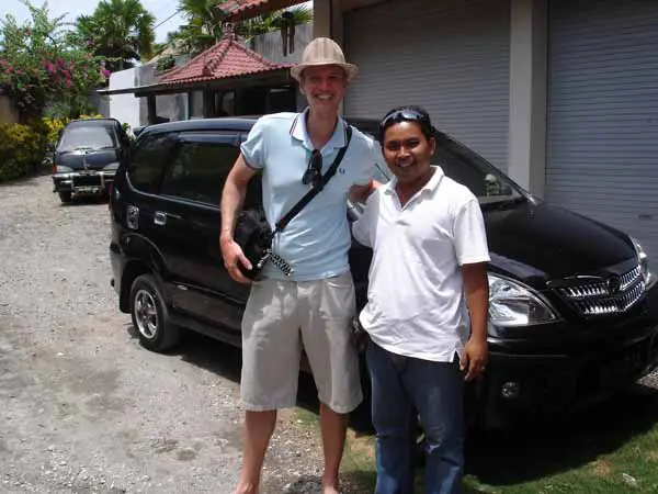 Our driver John in Candidasa 
