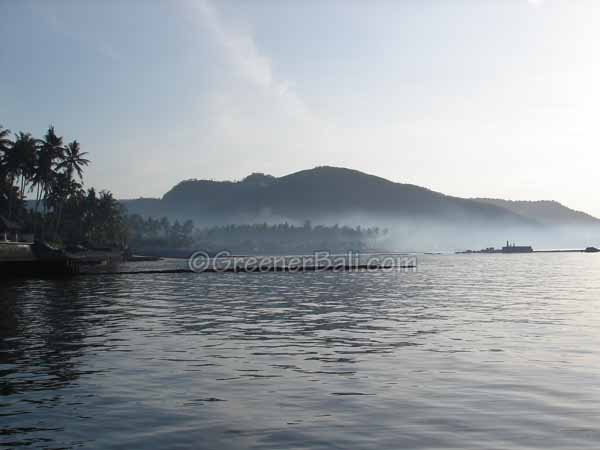 local fishermen at candi dasa beach