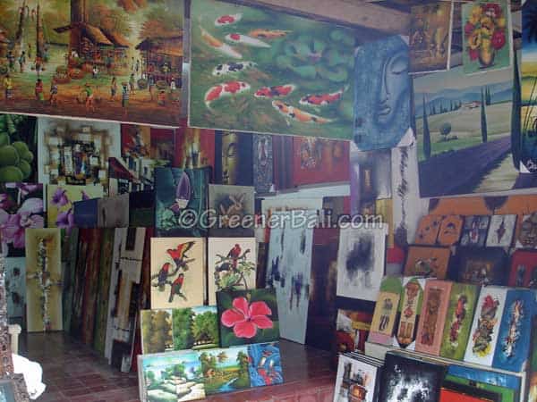 art and painting shop in bali indonesia 