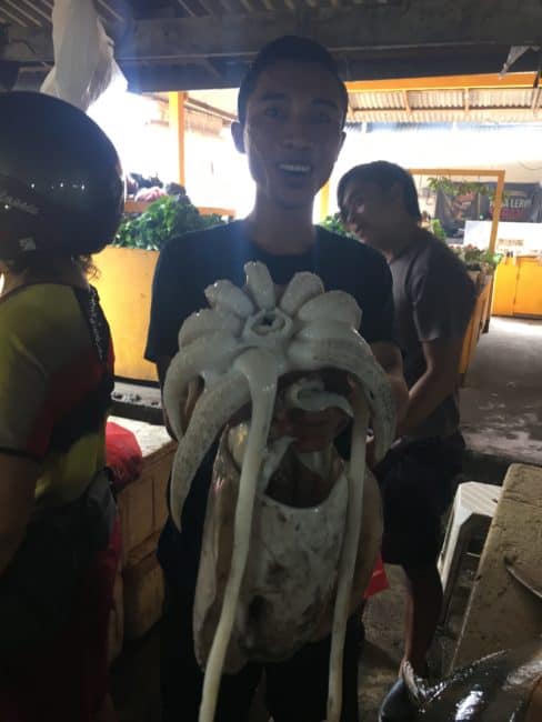 octopus at the jimbaran fish market