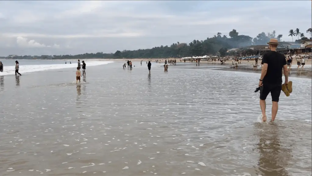 Indonesians enjoying themselves at Jimbaran beach