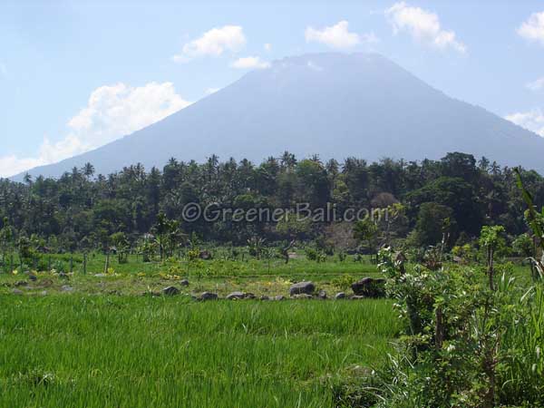 view of gunung agung bali 