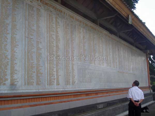 names at marga memorial bali