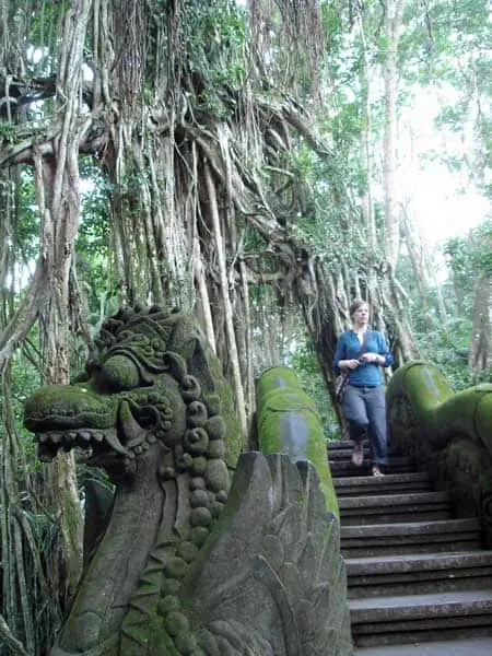 statues monkey forest bali 