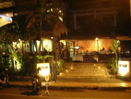 entrance nomad restaurant ubud 