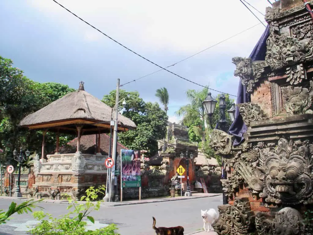 across the street at the Puri Saren Agung