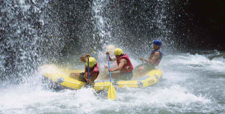 white water rafting with the Sobek company in Bali