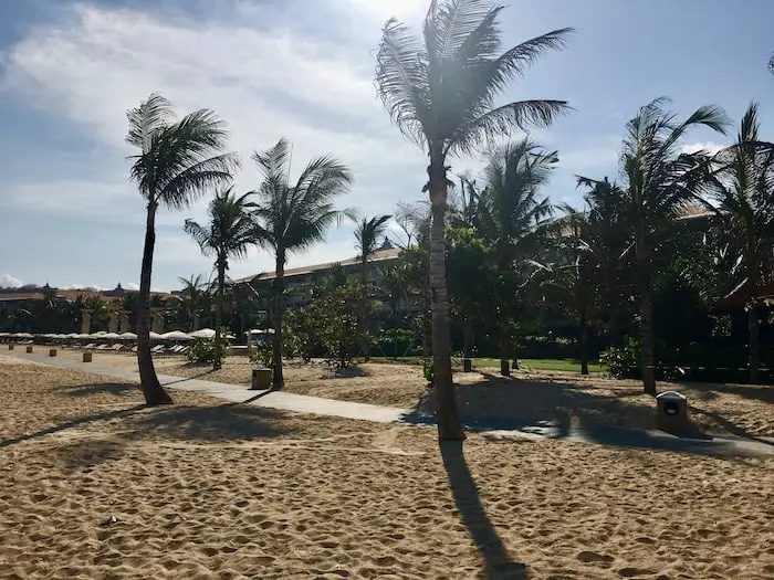 beach in front of the mulia resort nusa dua