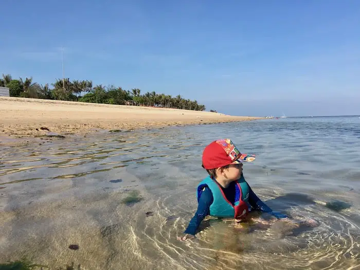 low-tide at this nusa dua beach