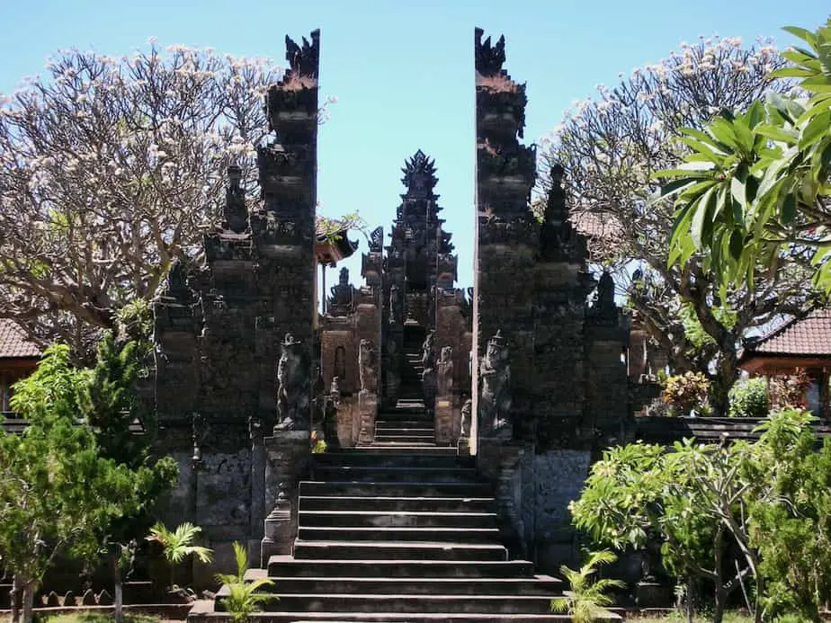 the Pura Meduwe Karang in one of the old temples in Bali