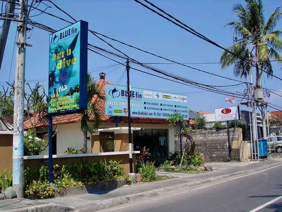 bluefin diving school in sanur