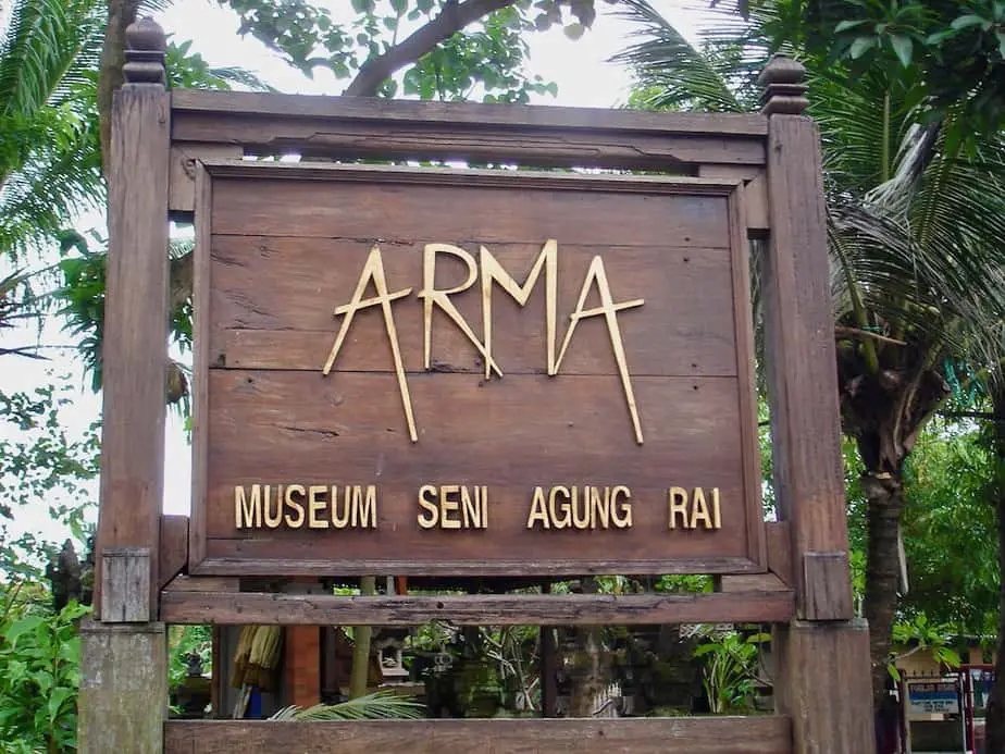entrance at the Arma museum in Ubud