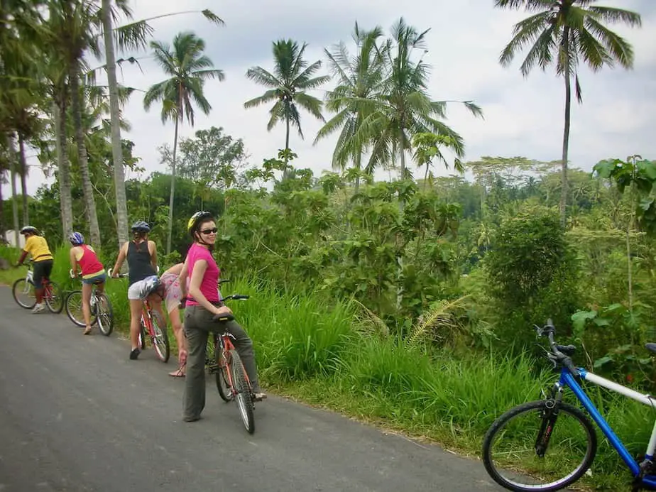 bicycle tour in Ubud
