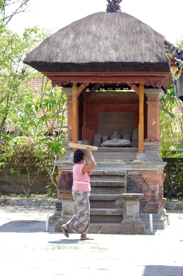 artefacts at Blanjong Temple in Sanur