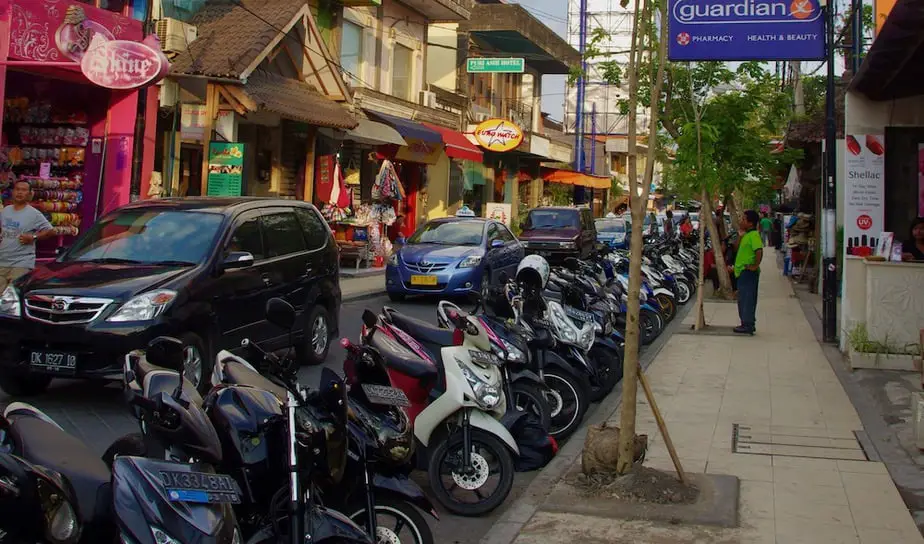 traffic jam in Bali