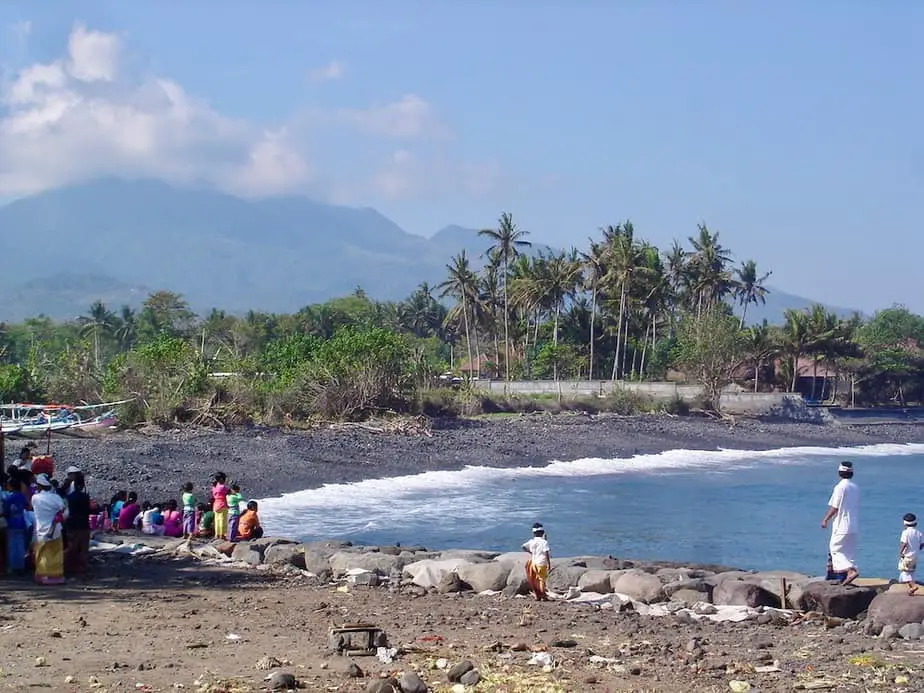 Jasri Beach is best for surfing in East Bali