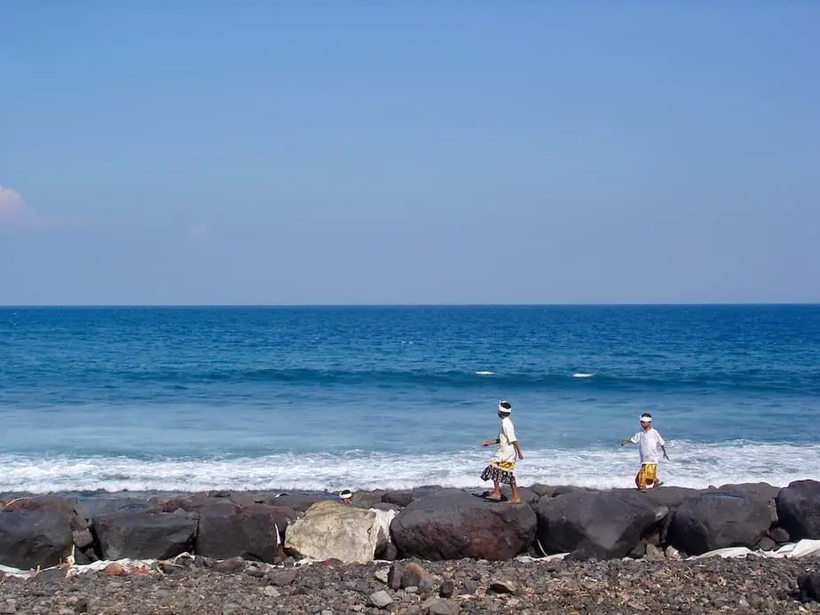 Jasri Beach is a good mix of surfing and culture in Bali