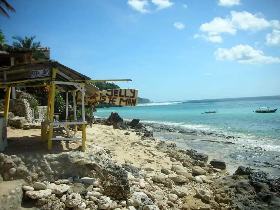 Bingin Beach in the south of Bali