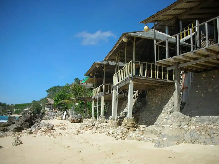 Bingin Beach is one of the few beaches in Bali with accommodation on the beach