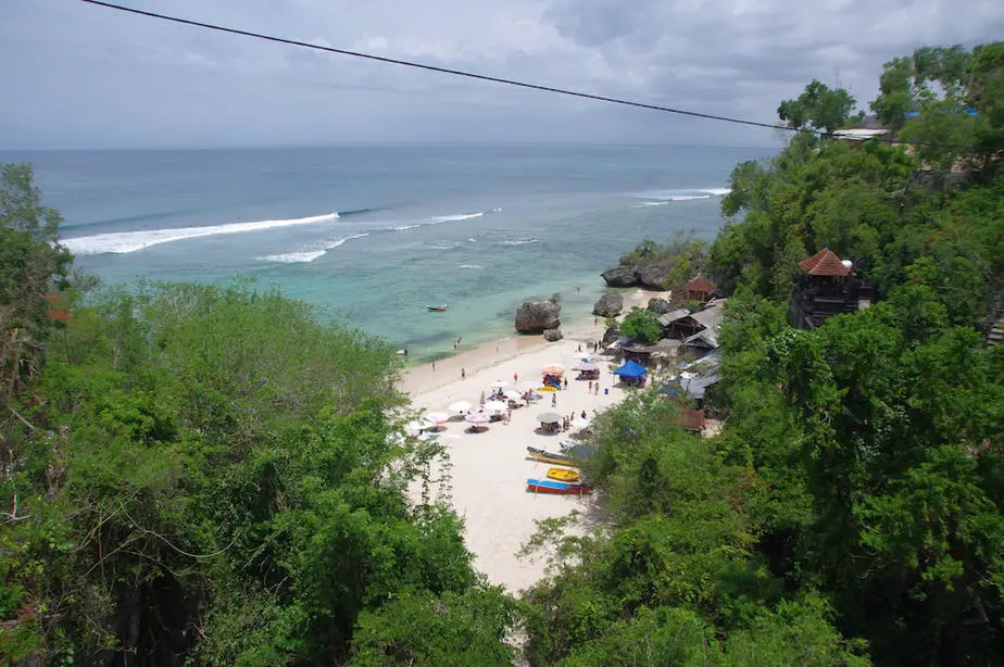 Padang Padang Beach in the south of Bal