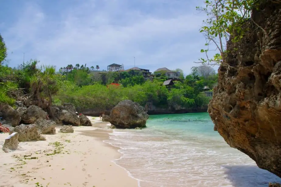 Behind the rocks at Padang Padang Beach