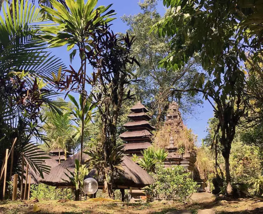 Thatched pagodas at the Pura Luhur Batukau