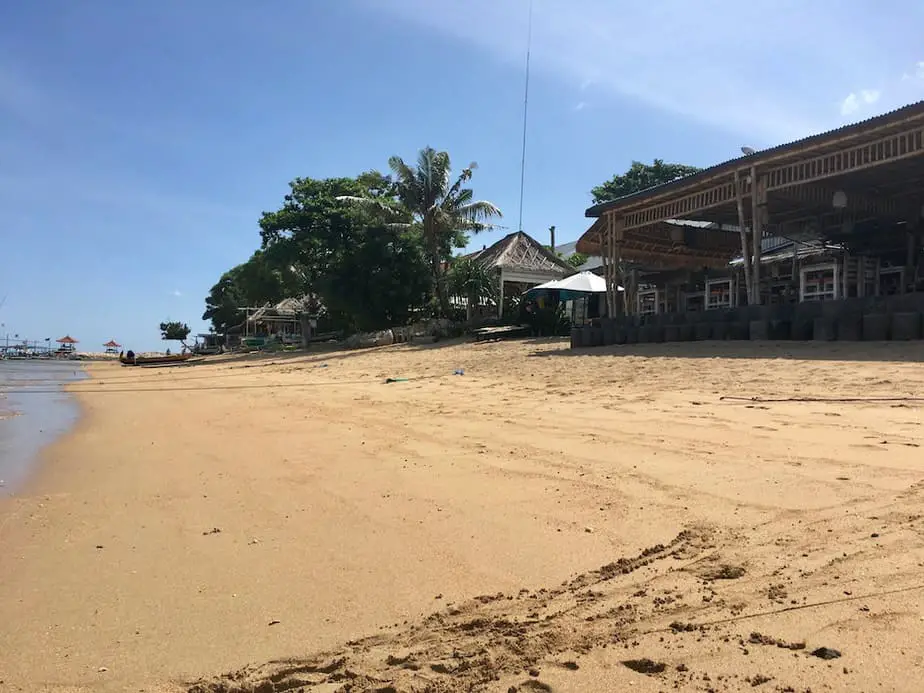 restaurants in the south part of Sanur Beach