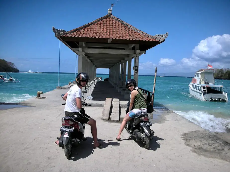 exploring Bali is best done by motor scooter once you're at your destination
