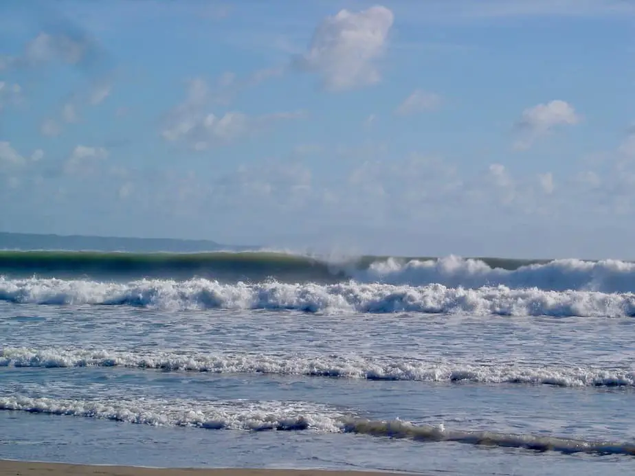 Legian Beach can have some rough waves too