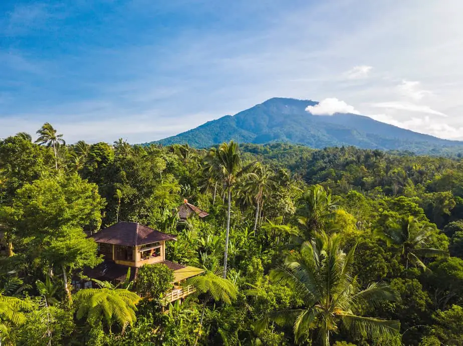 the Sarinbuana eco lodge in Bali