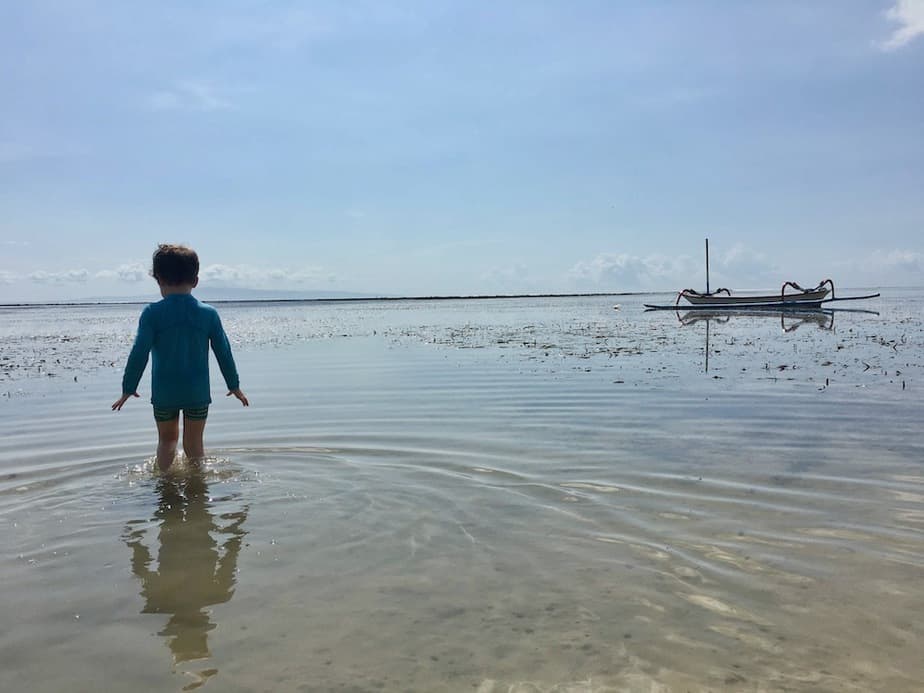 low tide sanur beach