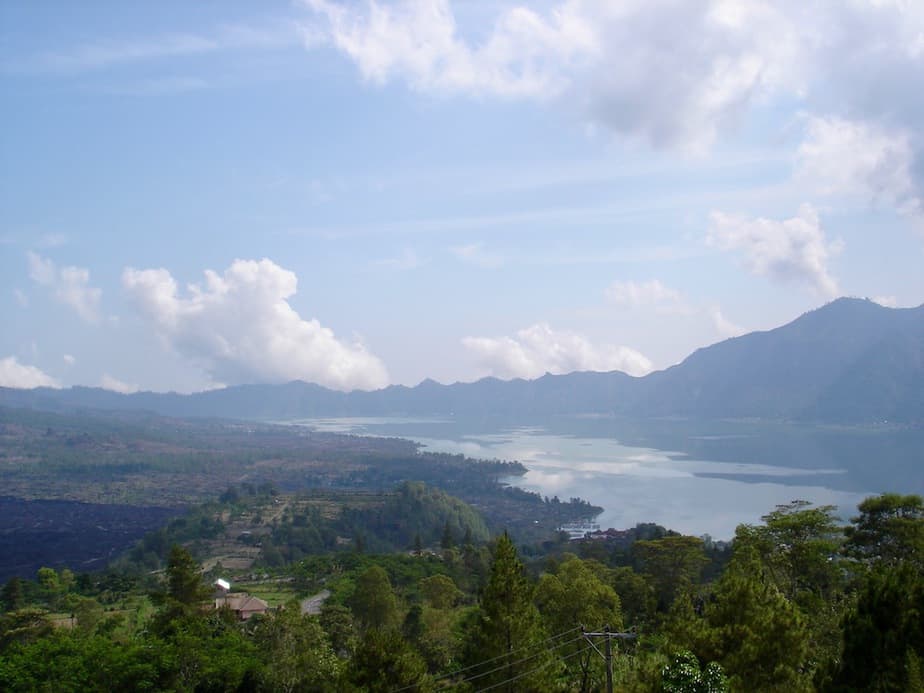 lake view from a kintamani restaurant