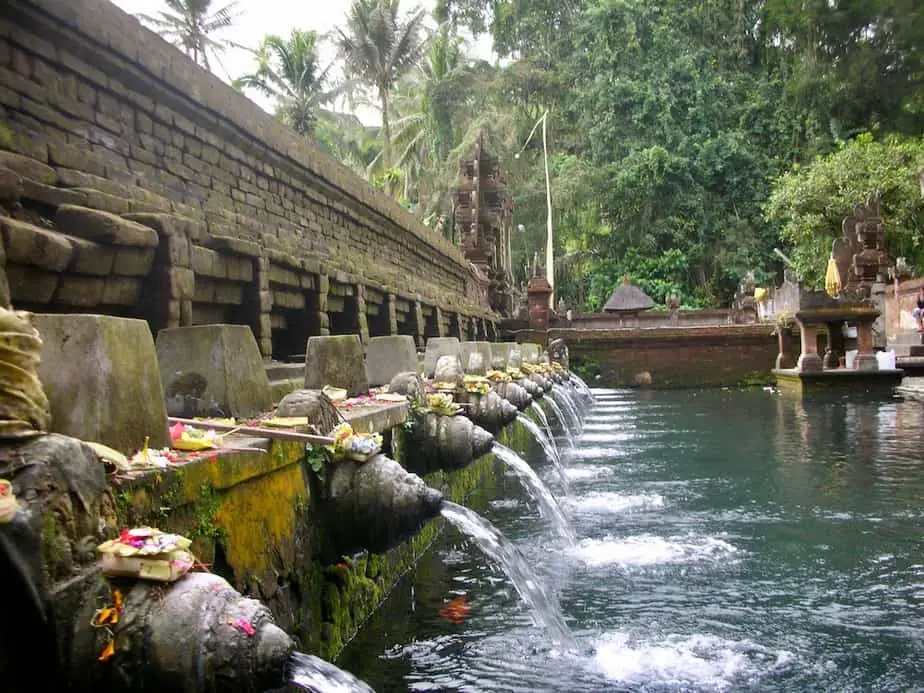 holy water at the Tirta Empul temple complex in Tampaksiring