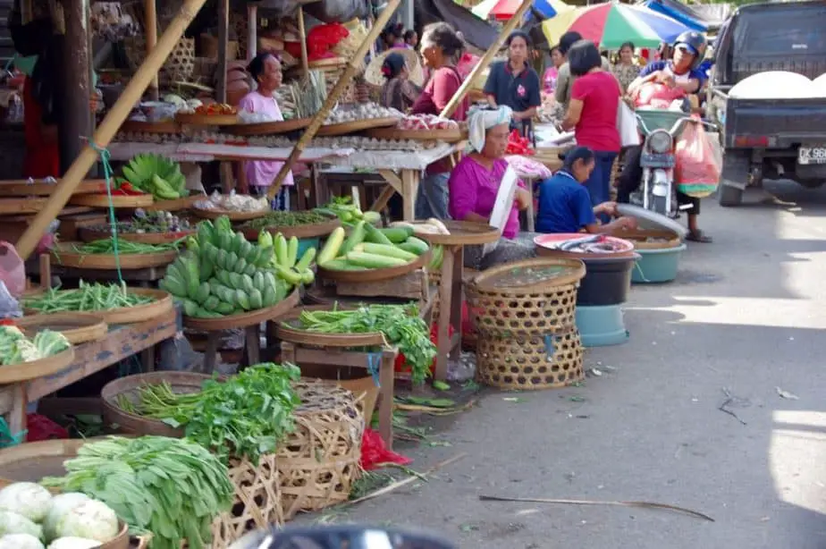 balinese vegetable market