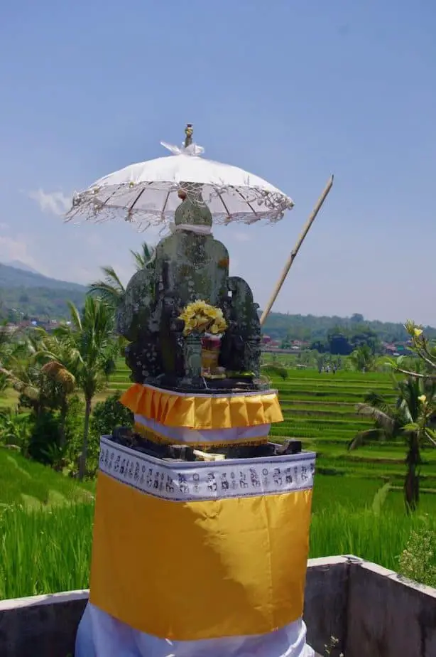 Hindu shrine to honour Dewi Sri, the Goddess of Rice in Bali