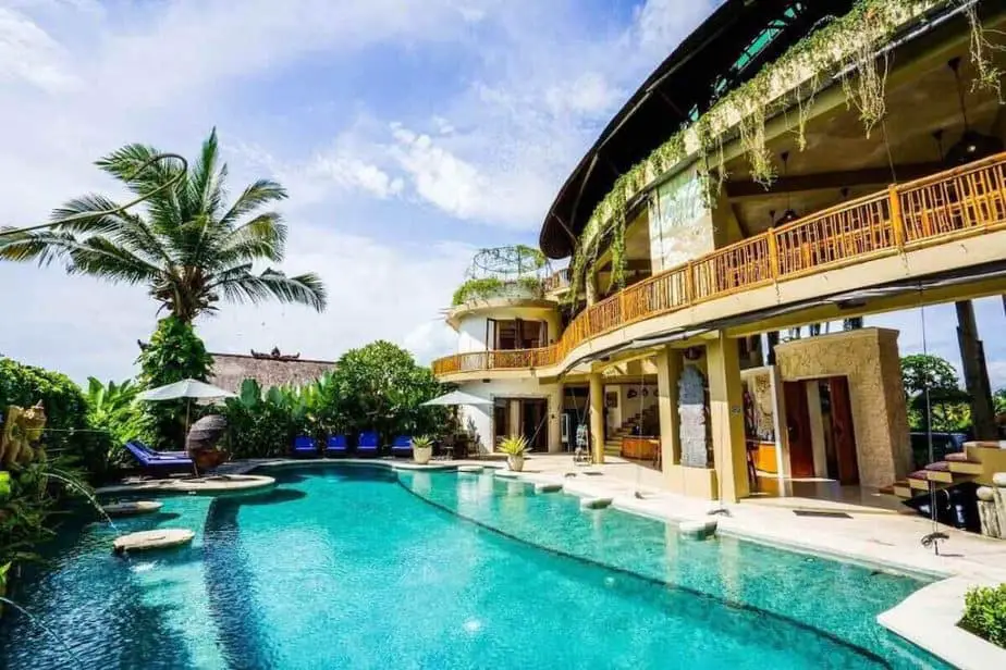 swimming pool at the Bali Floating Leaf in Sukawati