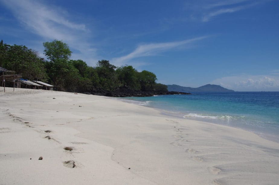 beaches near Padangbai village on the east coast of Bali