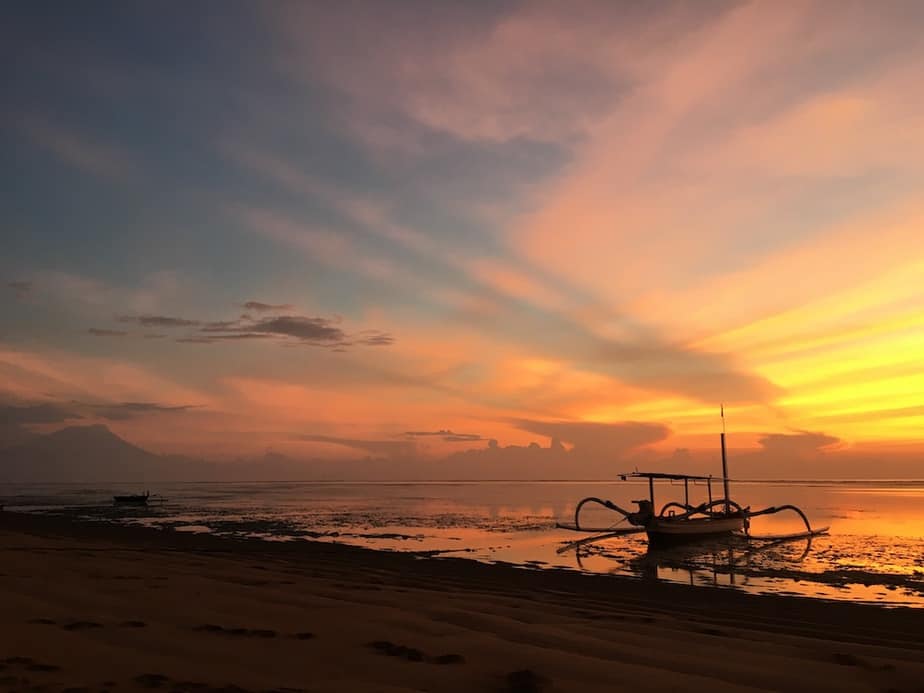 sunrise at Sanur Beach