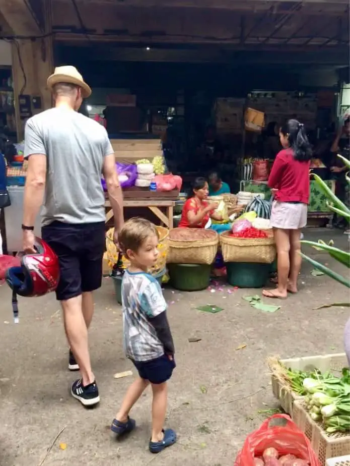 early visit to the Ubud morning market